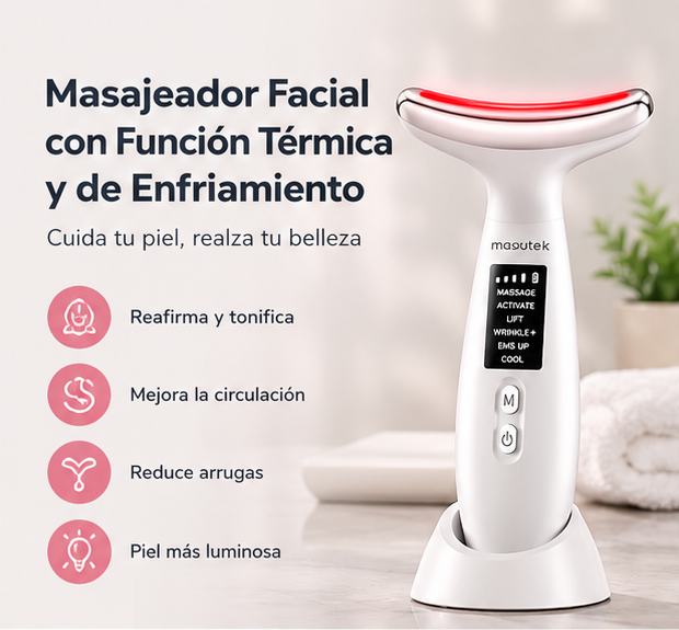 DEMONIX - Masajeador Facial Eléctrico